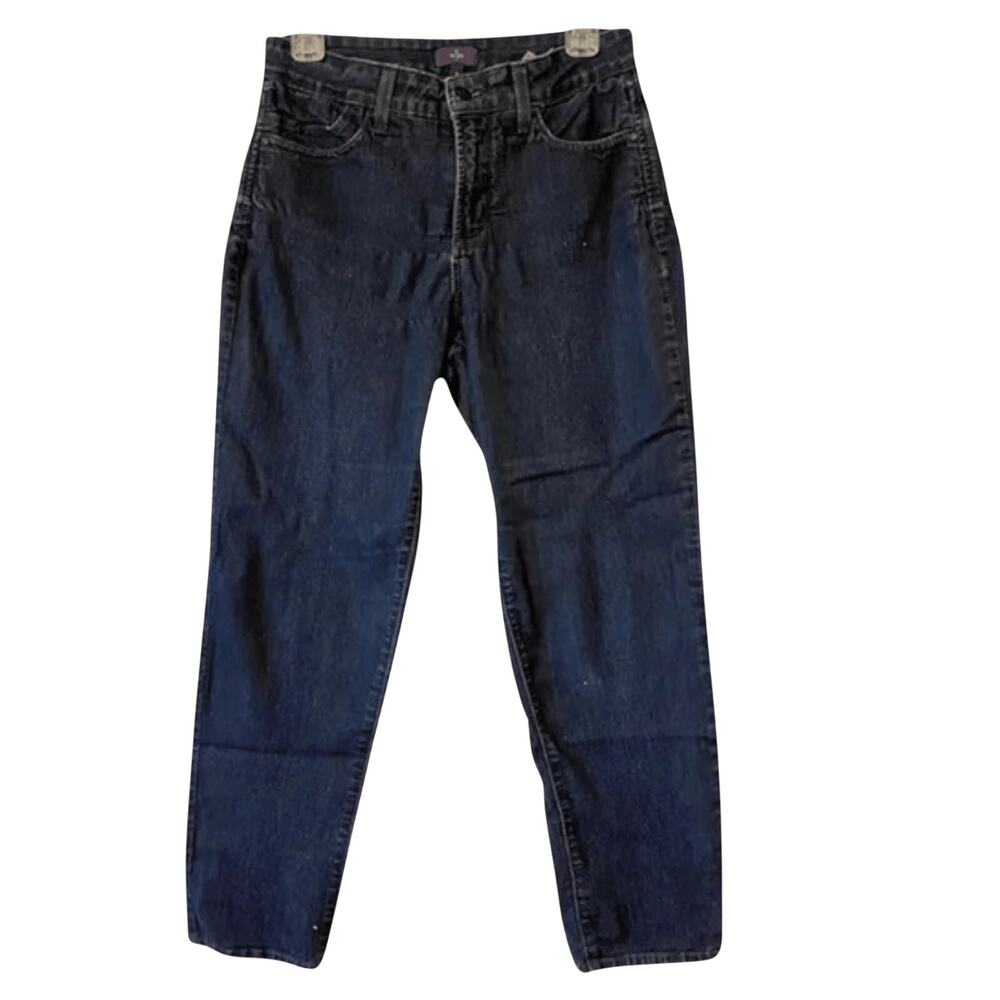 NYDHK Sz 8 Jeans NYDJ DARK WASH high waist dark stretchy